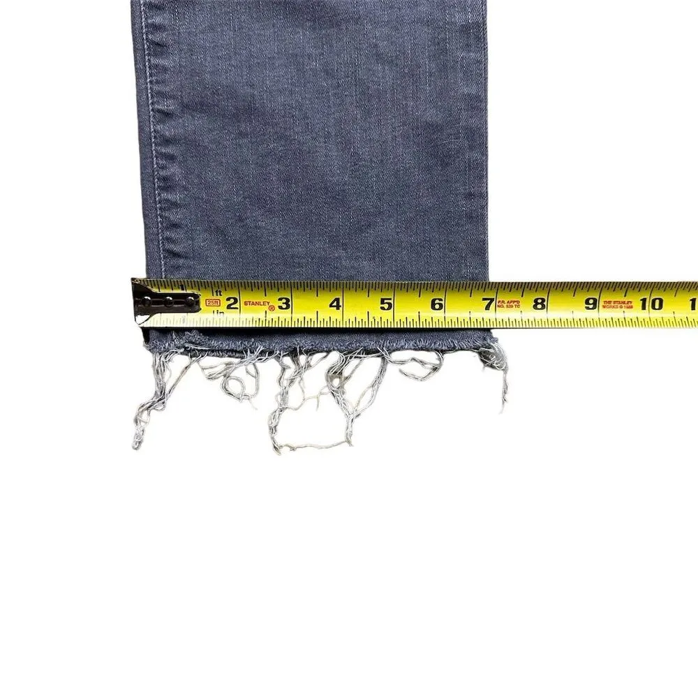 Hudson Women's Blair High-Rise Cropped Straight Leg Jeans Gray Size 30 - Image 13