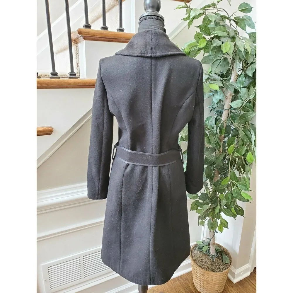 Pepita Women's Black Stylish Long Sleeve Buttons Casual Long Coat Size X - Image 7