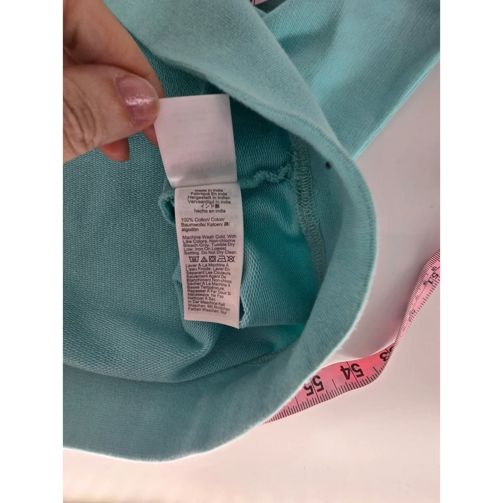 J. Crew Cape Cod Massachusetts Graphic‎ Sweatshirt Women's Large Teal Nautical - Image 6