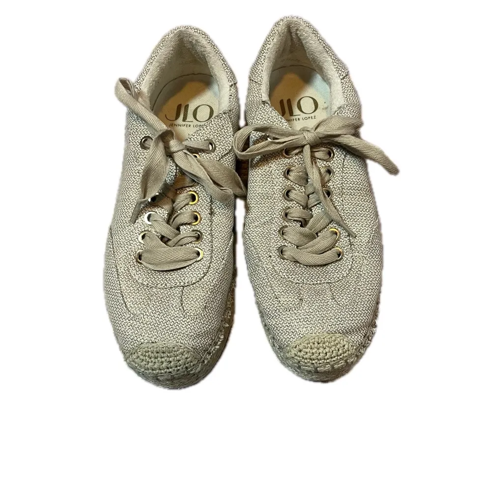 JLO Jennifer Lopez Lonlan Golf Shimmer Platform Sneaker Tennis Shoes Size 6 - Image 2