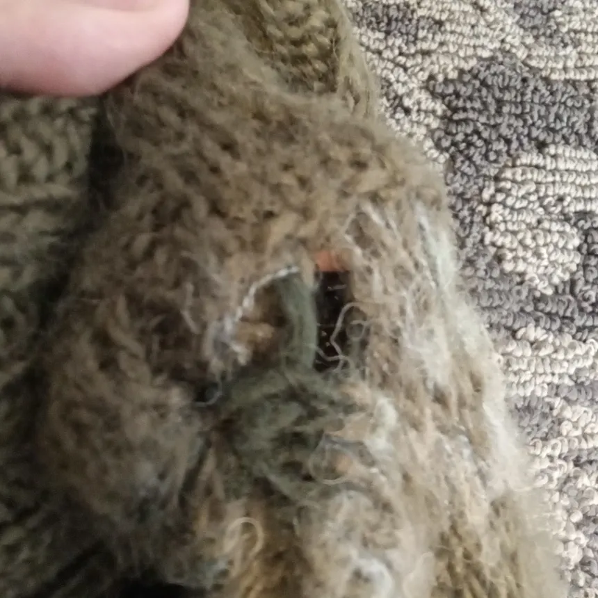 Free People Snow Bunny Fair Isle Sweater Oversized Womens Xs/ TP - Image 6