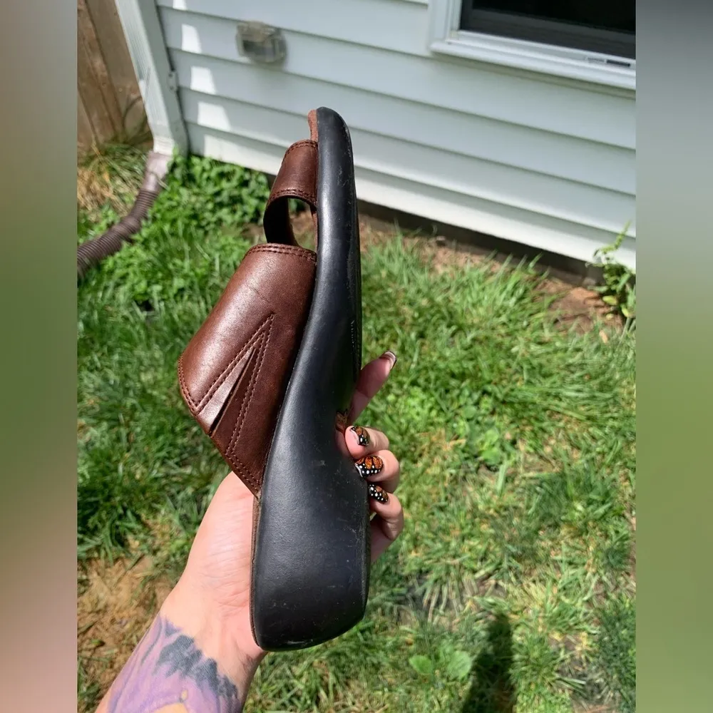 Earth Spirit Gelron 2000 brown Leather‎ Sandals Size 7.5 comfortable lonoke - Image 11