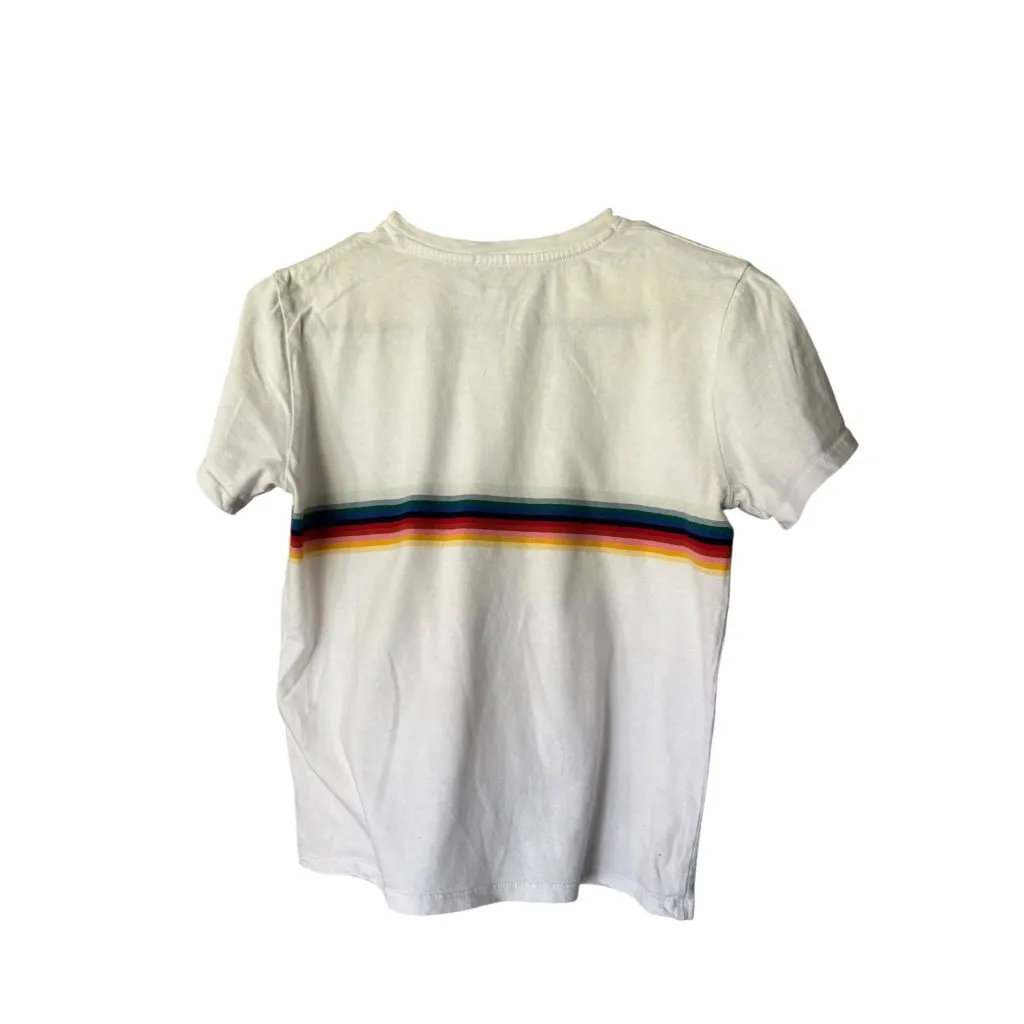 John Galt  Women's Short Crop White Top - Image 3