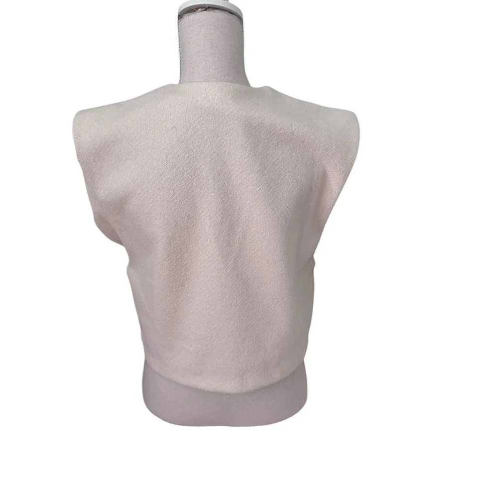 Zara rustic skirt and V-neck vest set in light sand nwot S - Image 10