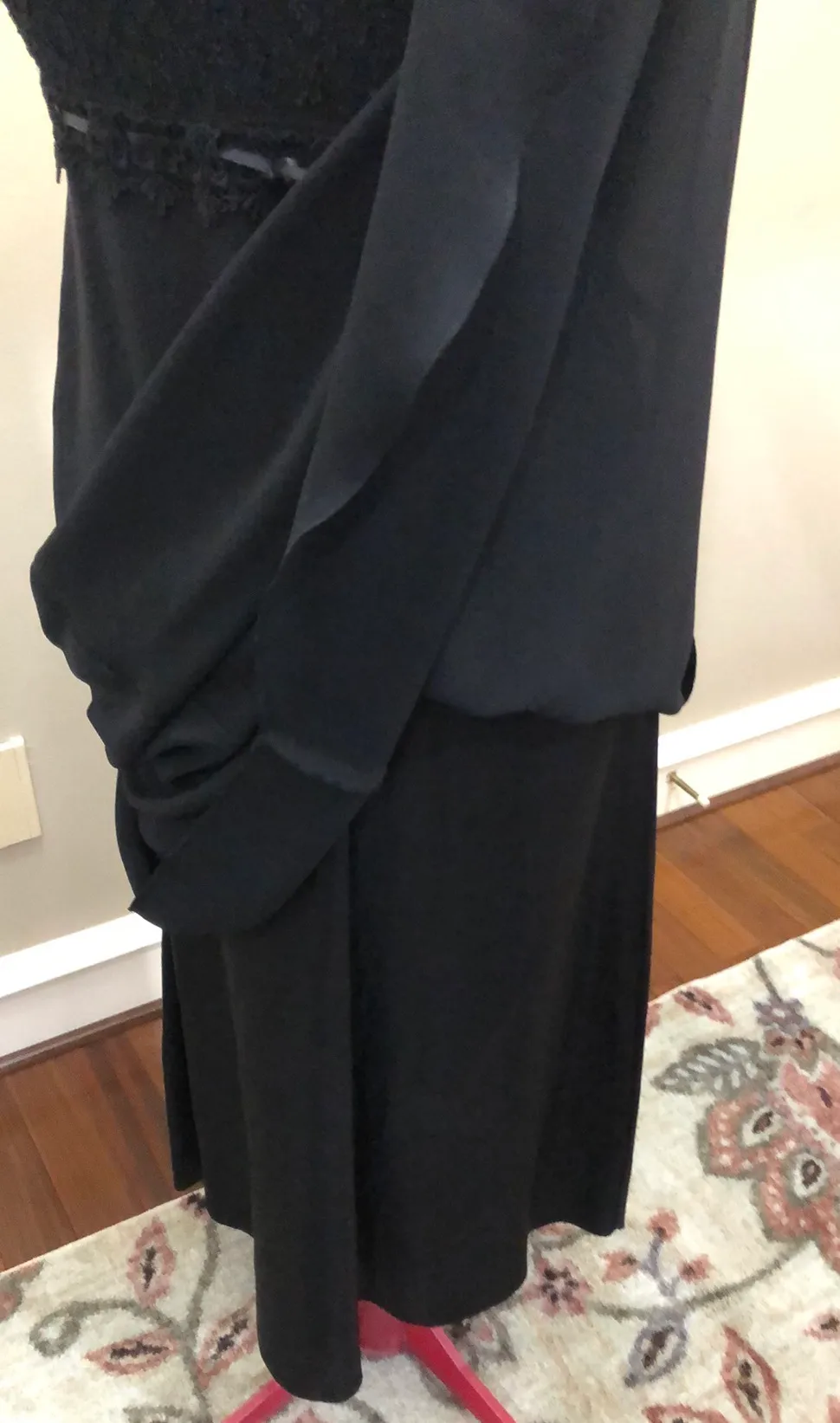 Vintage Black Formal Dress Size XL - Image 10