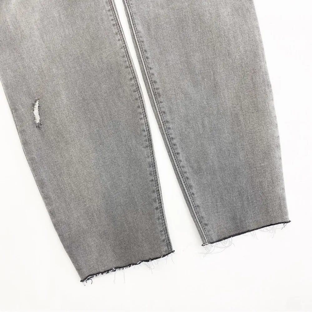 SPANX Vintage Distressed Ankle Skinny Jeans: Vintage Grey - Image 11