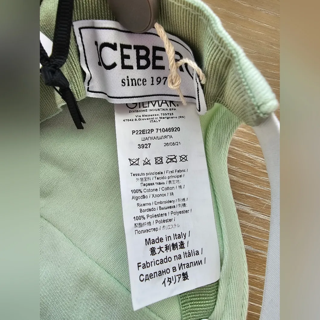 Iceberg Light Green Baseball Cap New With Tags - Image 7