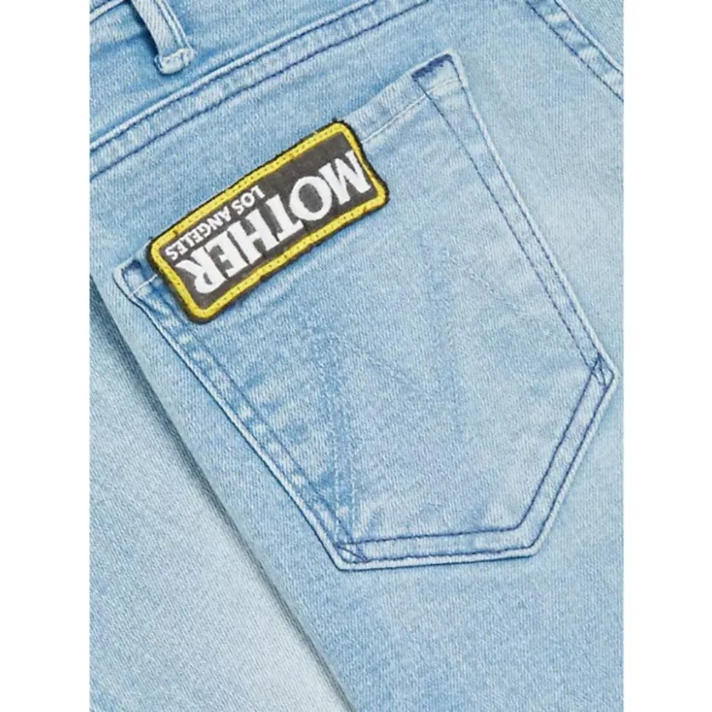 💕MOTHER💕 Hustler Ankle Fray Jeans w/ Mother Patch ~ Cutting Class Blue 27 NWT - Image 11