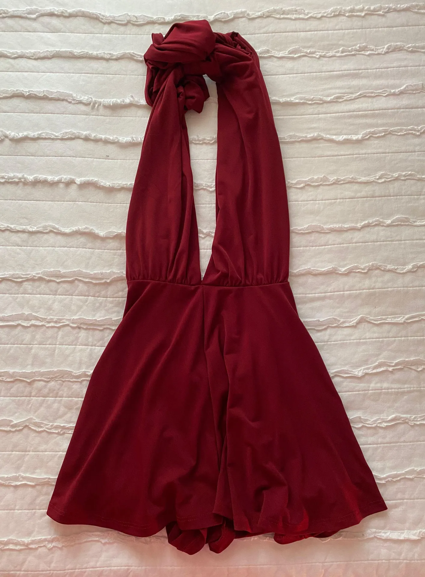 American Threads Crimson Wrap Romper - Image 2