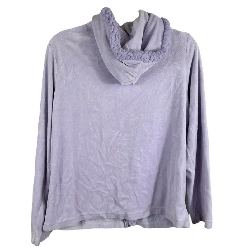 White Stag Light Purple Zip-up Hoodie Large 12/14 - Image 2