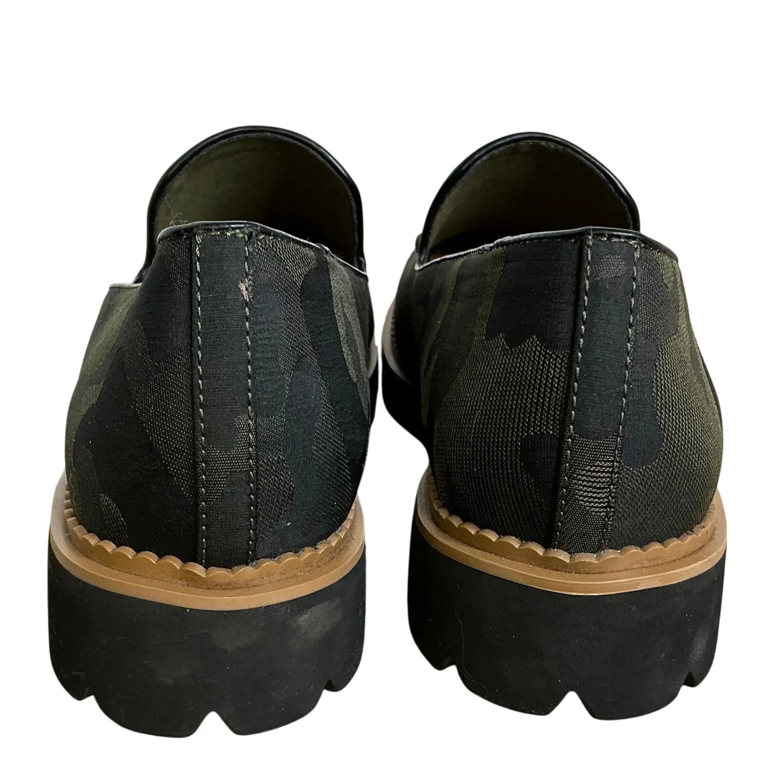 Baretraps Posture Camo Loafers Women's 10M Comfort Walking Casual Flats - Image 5