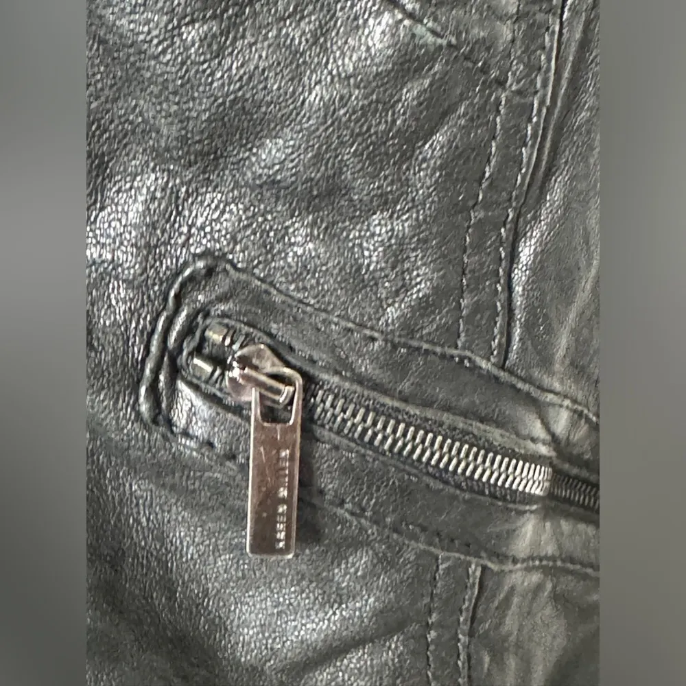 Karen Millen Washed Black Leather Vest - Image 3