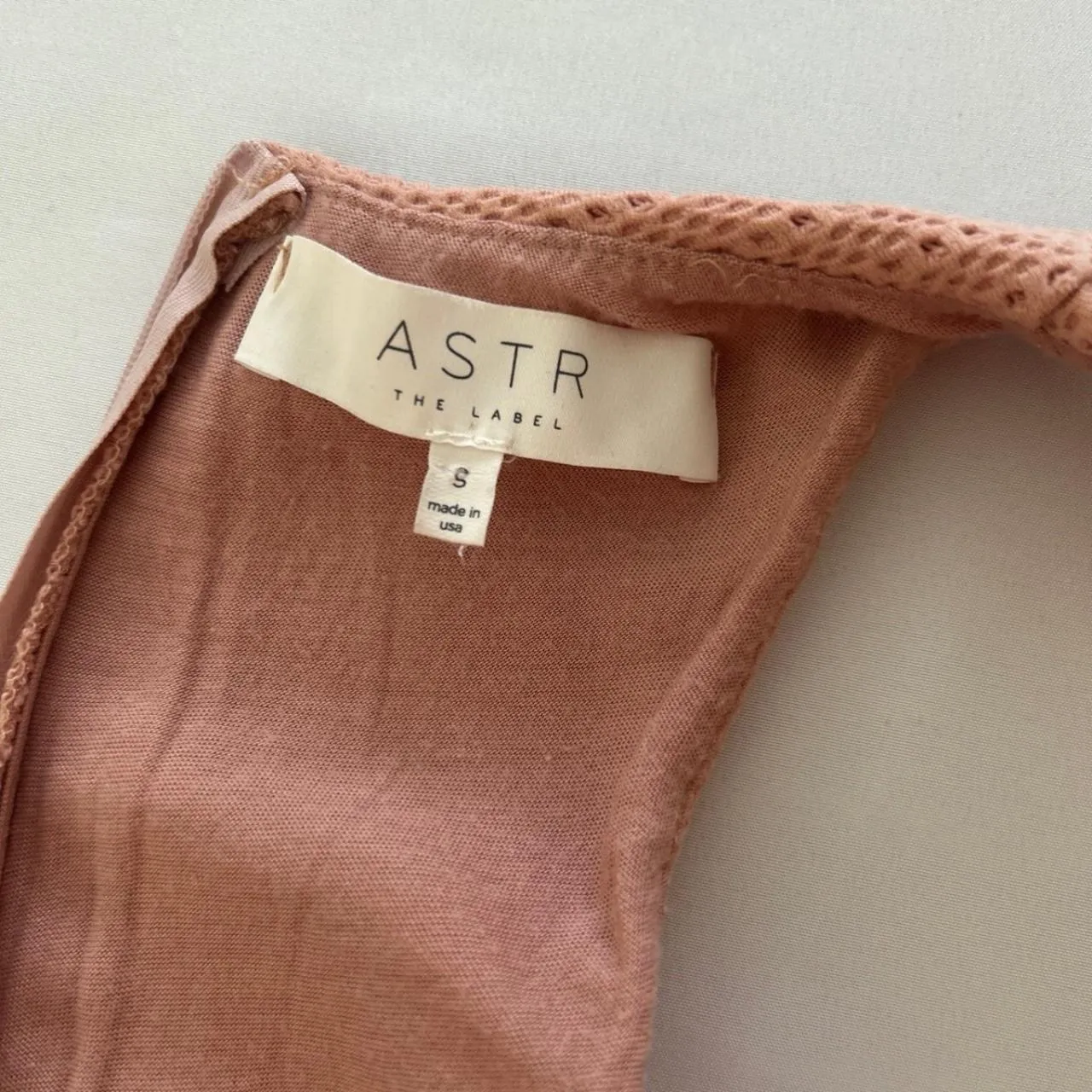 ASTR the Label  Blush Dusty Pink Sleeveless Bodycon Dress, Small - Image 8