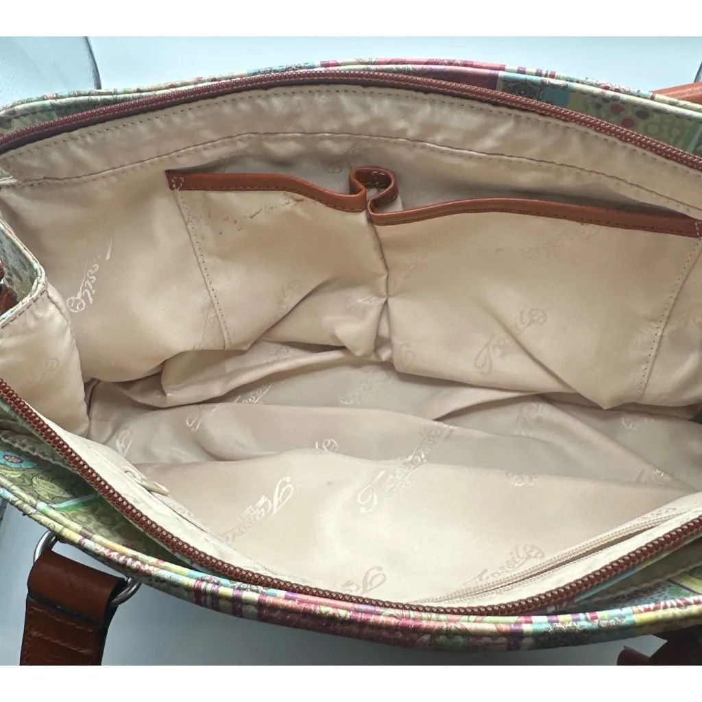 Fossil Colorado Leather Floral Shoulder Bag, Retired, Leather Straps & Key - Image 6