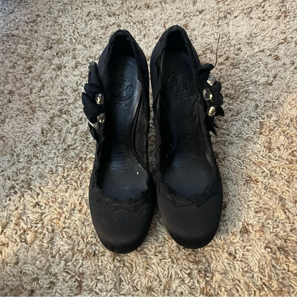 Tory Burch Elegant Black Women's Shoes size 9.5 - Image 9