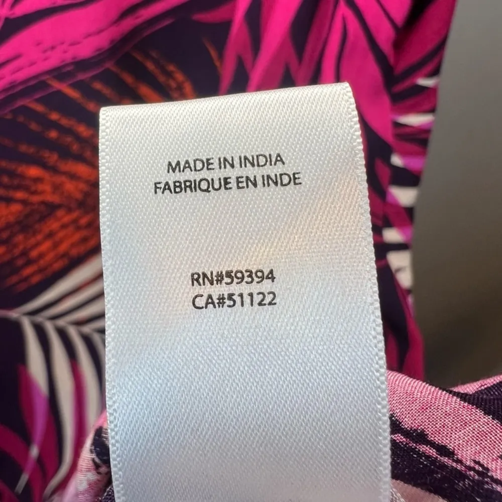 Beach Lunch Lounge Kayla Shift Dress Pink Purple Tropical Vacation Women's Sz 1X - Image 14