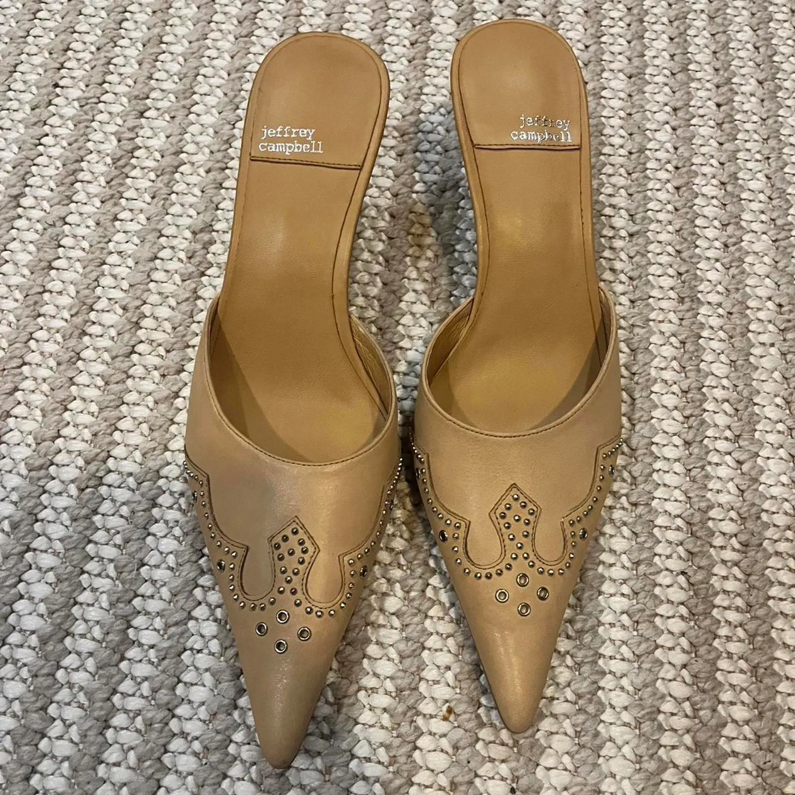 Jeffrey Campbell Head-West Pointed-Toe Heeled Mules - Image 3