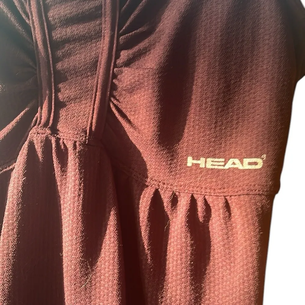 ℋℰ𝒜𝒟 Purple 𝒫ℒ𝒰ℳ Athletic Tank razorback built in bra pull string on bottom - Image 5