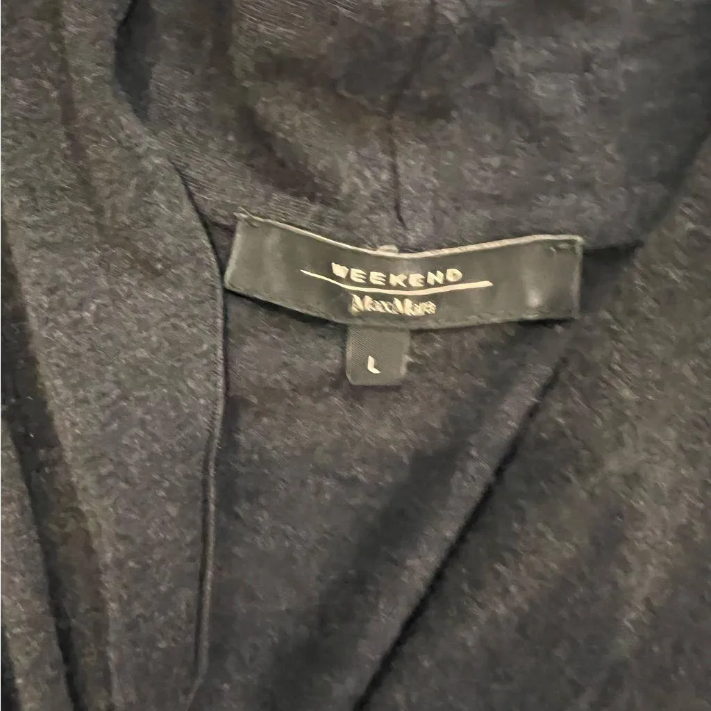 Weekend Max Mara Grey Long Sleeve Dress Gray Size L - Image 2