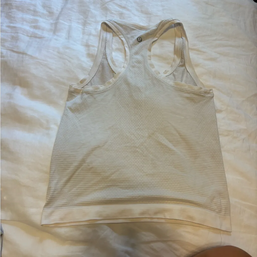 Lululemon Athletica Cream swiftly tech tank top - Image 2