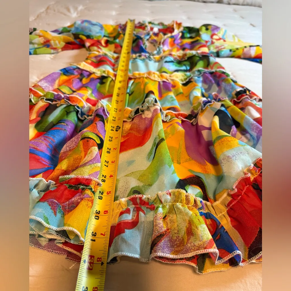 Truth NYC Multicolor Ruffle Women’s  Dress size S - Image 10