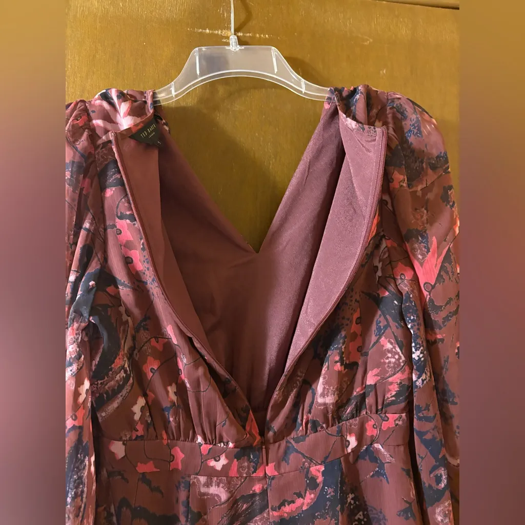 Ted Baker London Verino Floral Print Tiered Mini Dress - Image 7