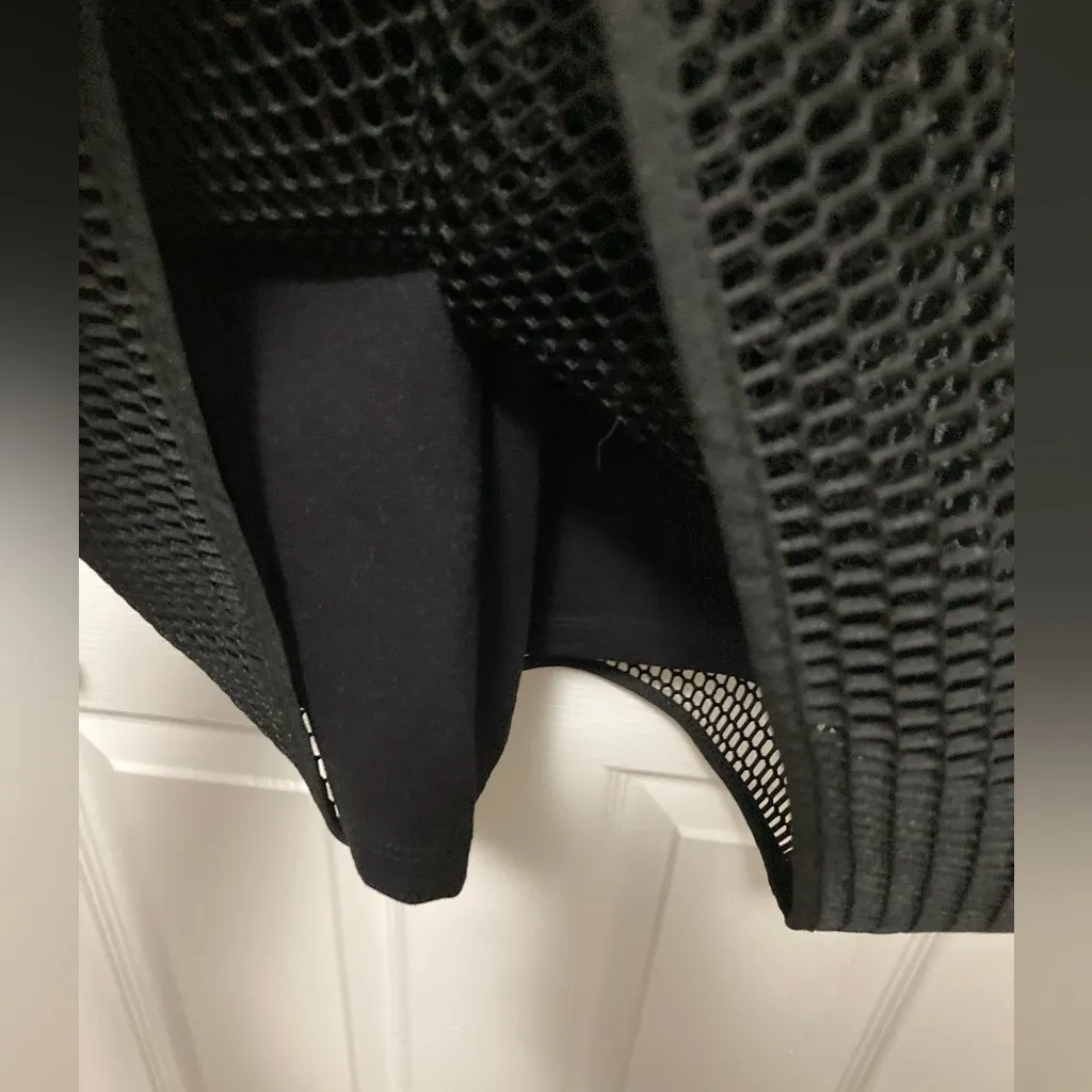 Aqua Black Sleeveless Fit & Flare with Fishnet Lace Dress - Image 6