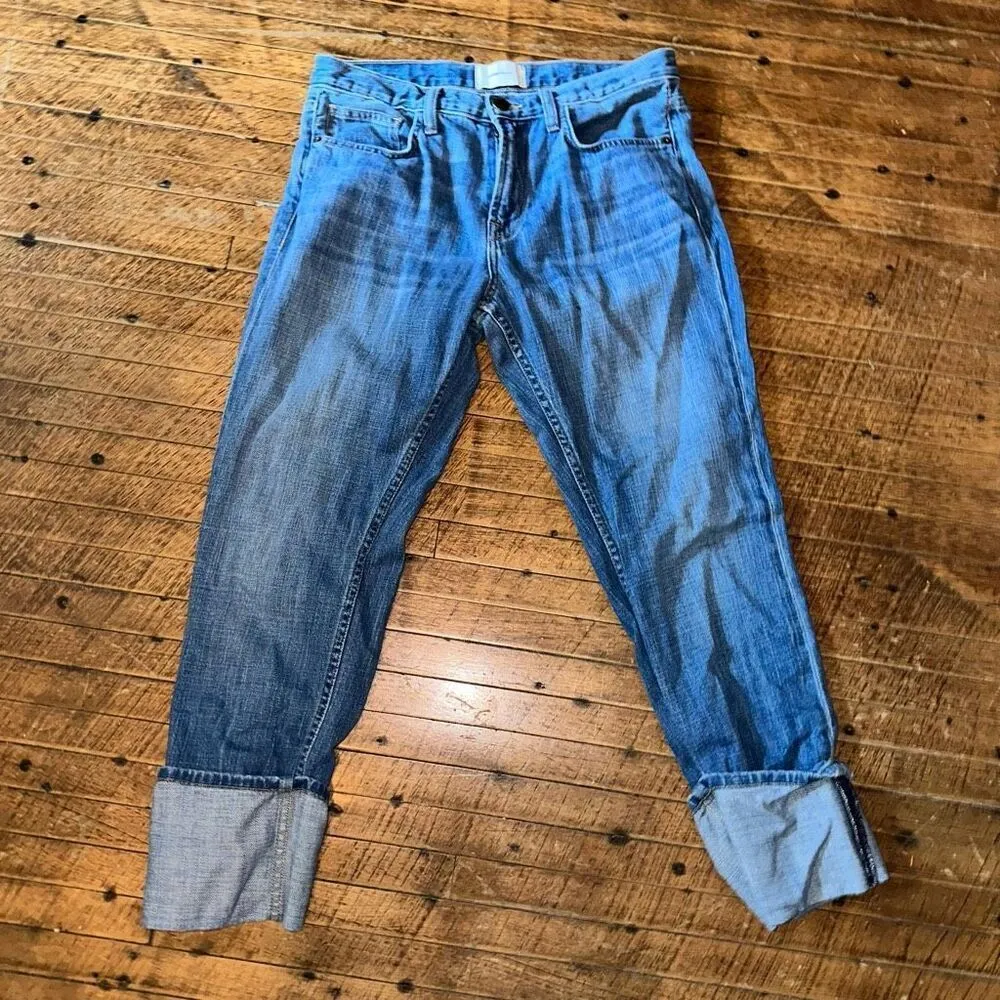 Current Elliot 29 The Cuffed designer luxe distressed jeans - Image 2
