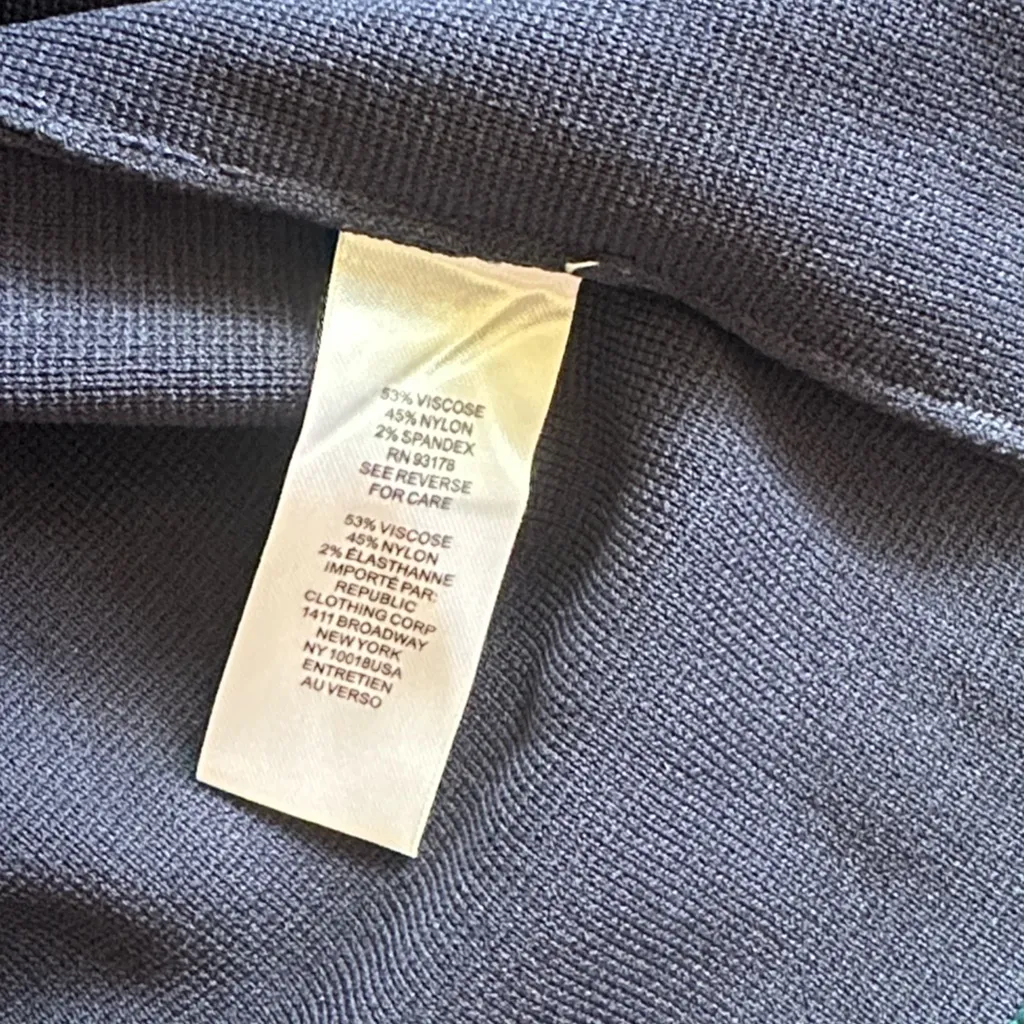 House of Harlow 1960 Navy Blue Knit Square Neck Shell Tank Top Medium - Image 6