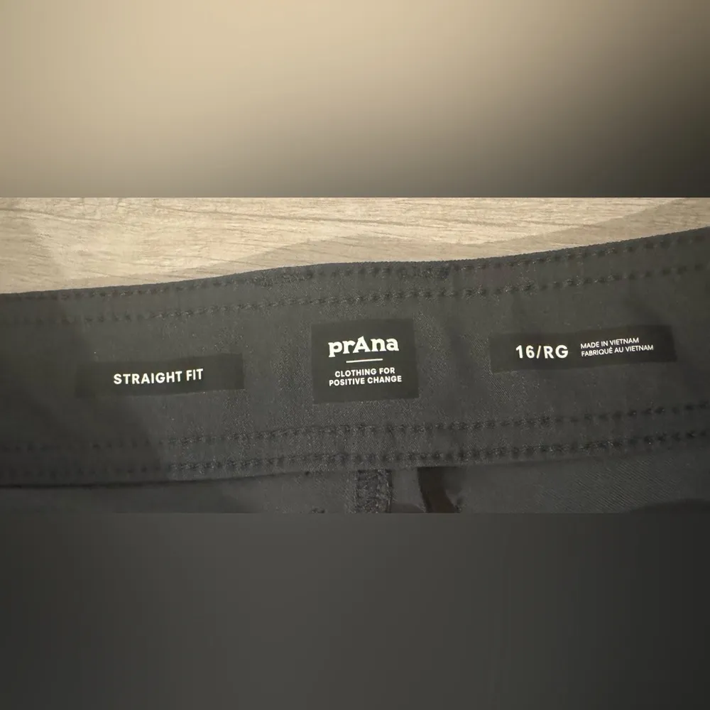 Prana Halle Straight Pants Charcoal Outdoor Gorpcore UPF Hiking Size 16 - Image 12