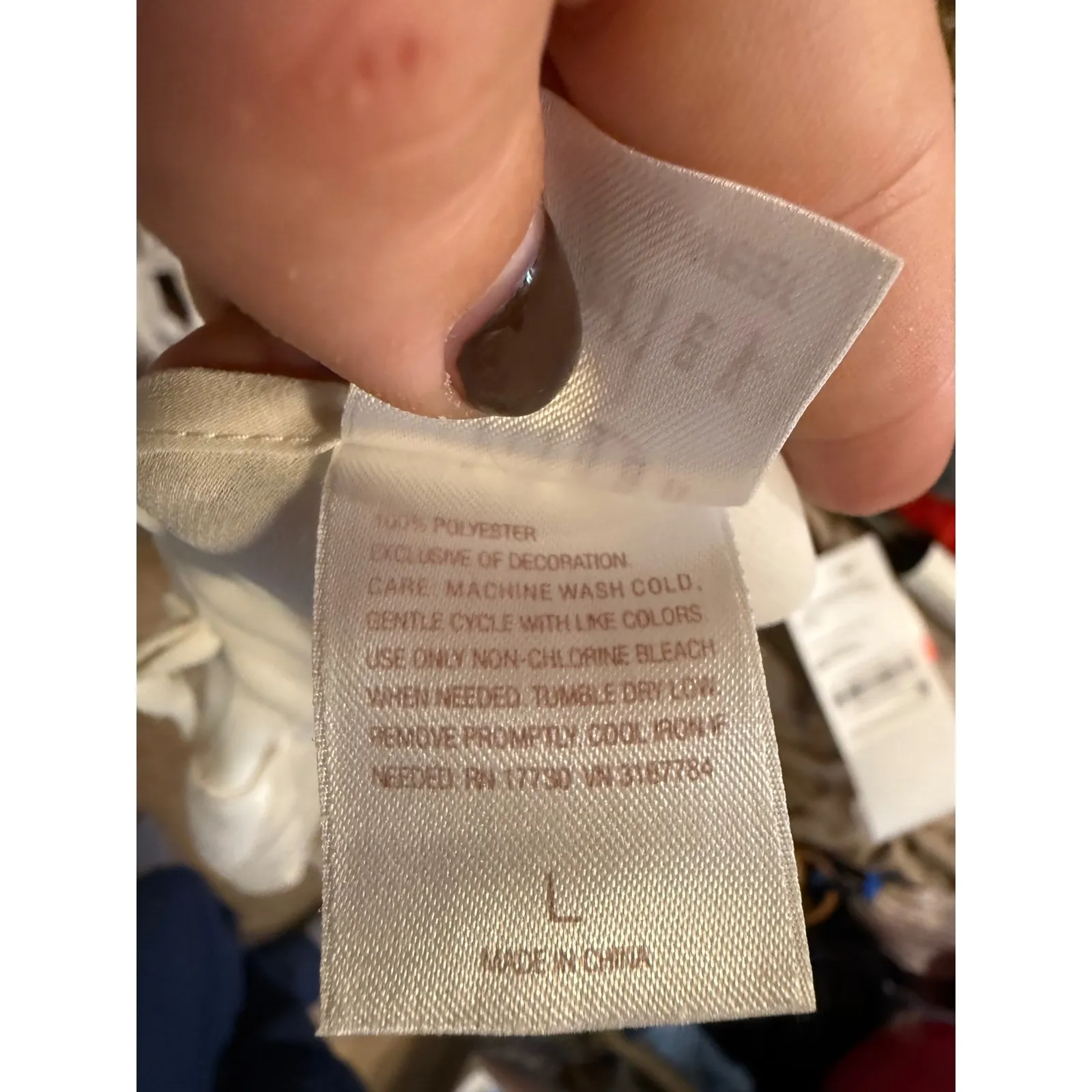 Gilligan OMalley Sleepwear Lace Trim Slip Dress L Ivory Size L - Image 4