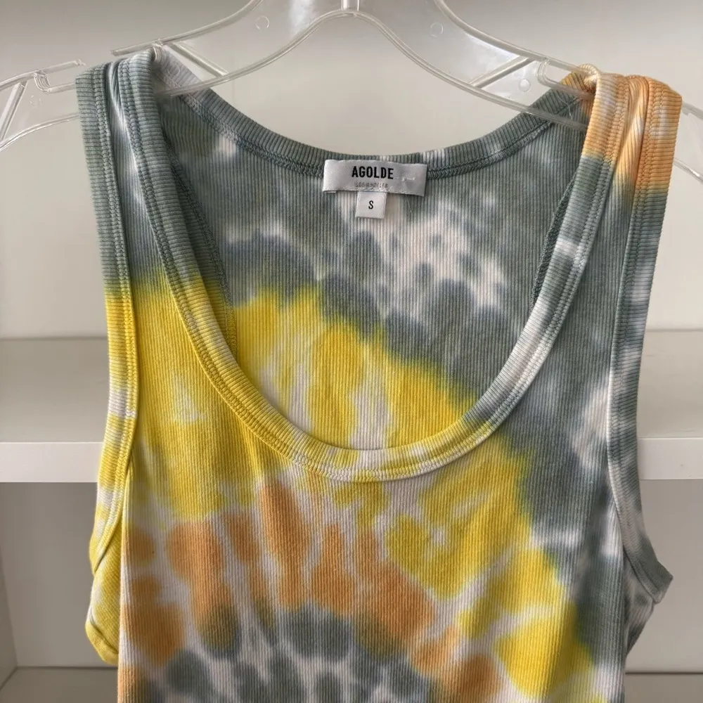 AGOLDE  Tie-Dyed Ribbed Bodysuit - Image 6