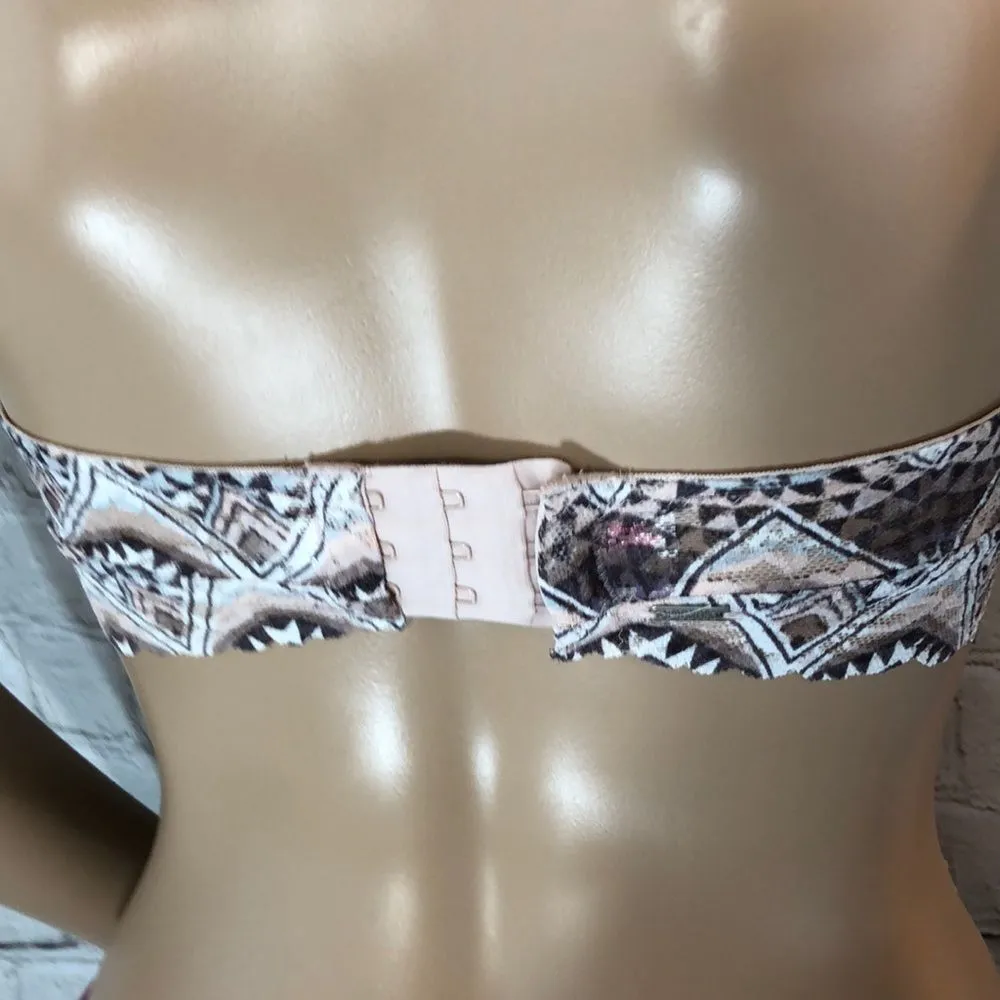 PINK Victoria's Secret Lace Bralette NWT XS Geometric Print - Image 9