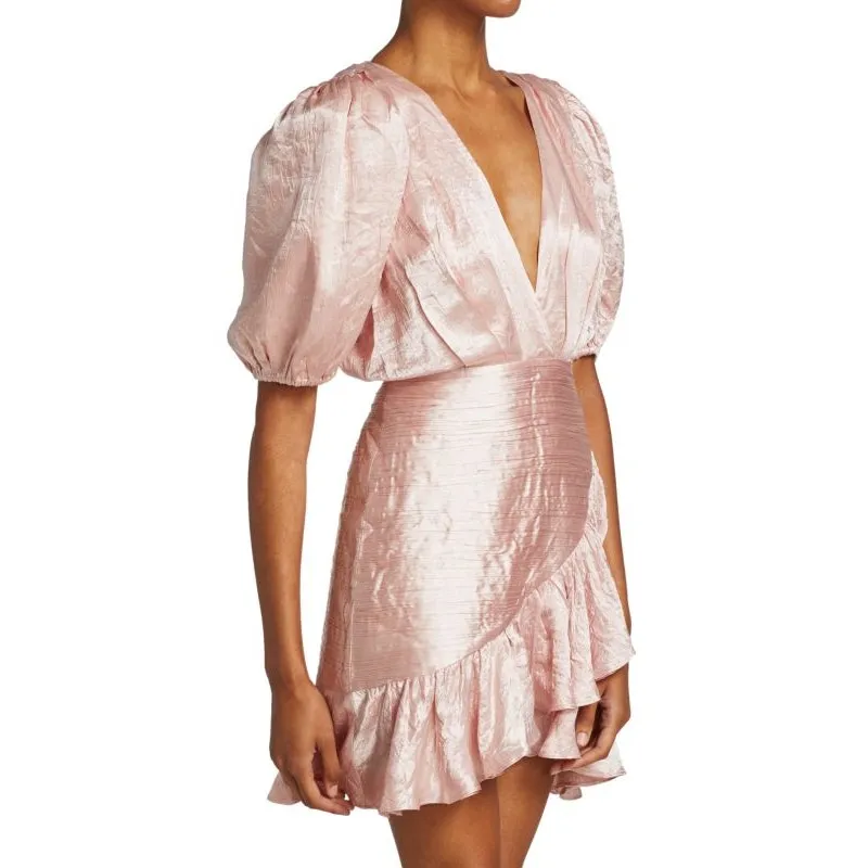 RONNY KOBO NWOT Blush Pink Satin Mindy Puff - Image 4
