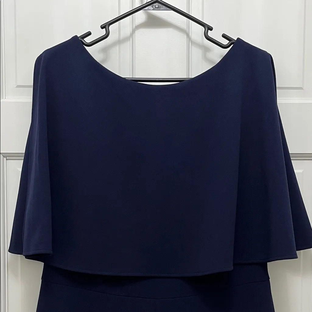 Connected Apparel Navy Blue Stretchy Flowy Versatile Jumpsuit - Size 14 - Image 2