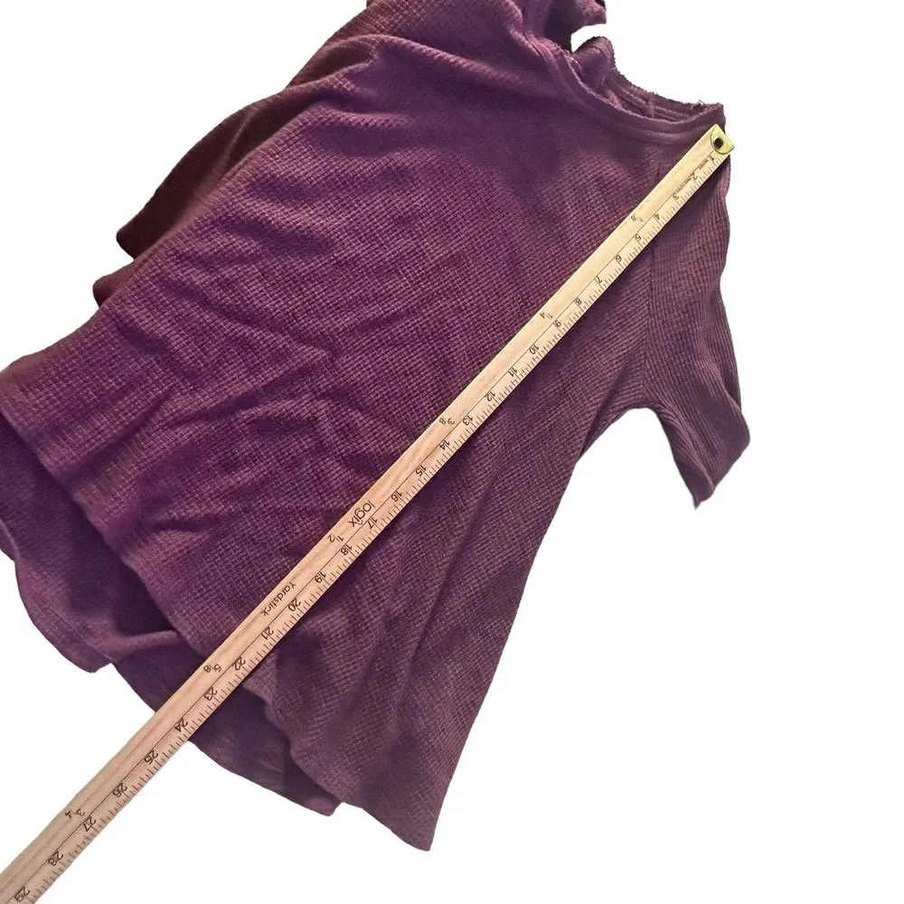 We The Free Waffle Knit Tunic Top Size S Thermal‎ Long Sleeve BOHO Flowy - Image 14