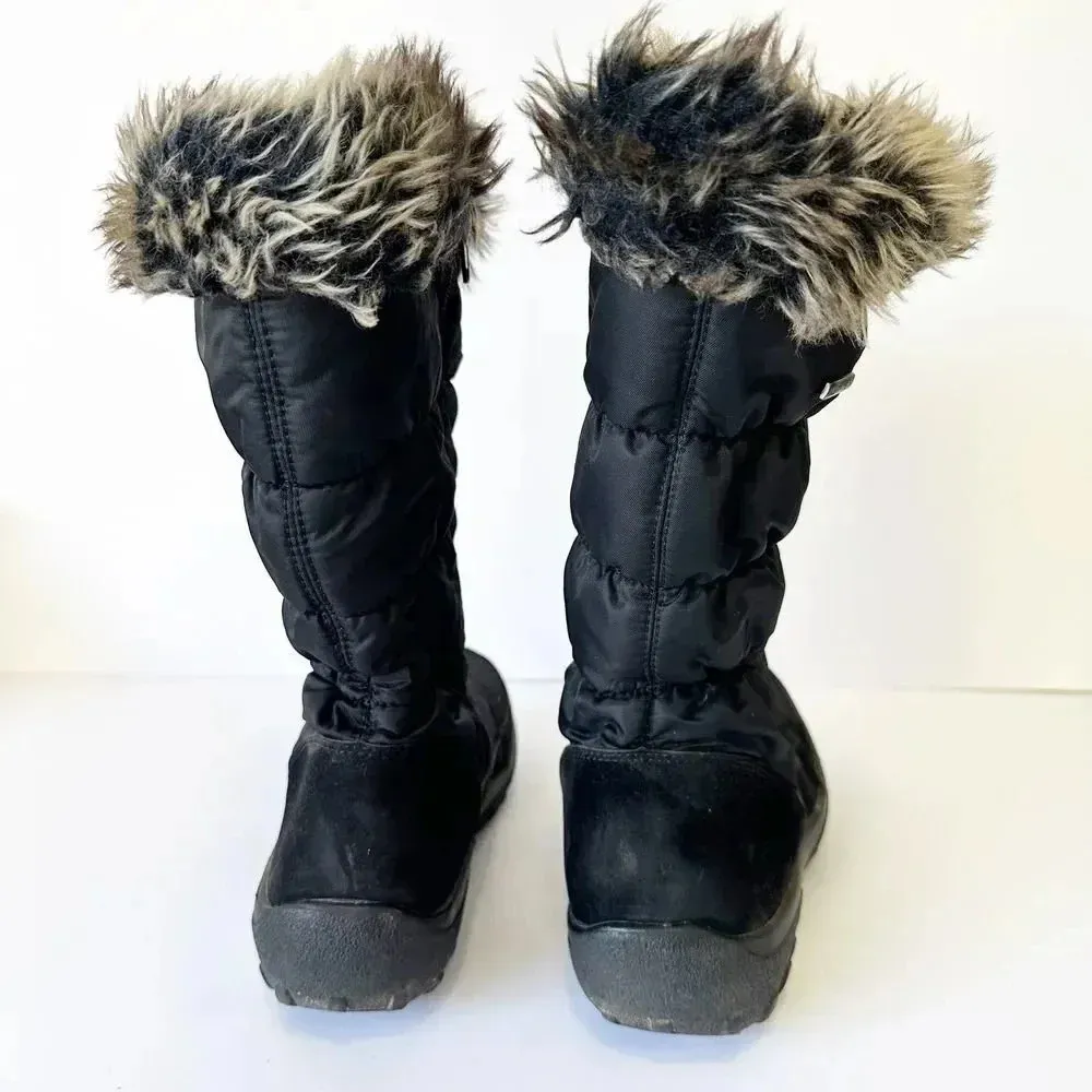 Spring Step Womens Alpi-Tex Vanish Faux Fur Trim‎ Black Snow Boots Size 39 US 9 - Image 9
