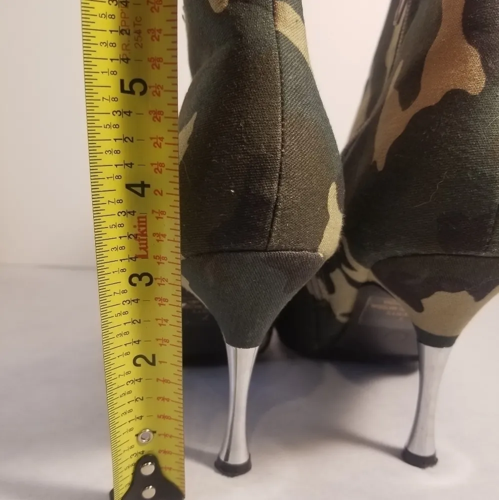 Leuven Liberty Camo ankle boots Green Size 7 - Image 3
