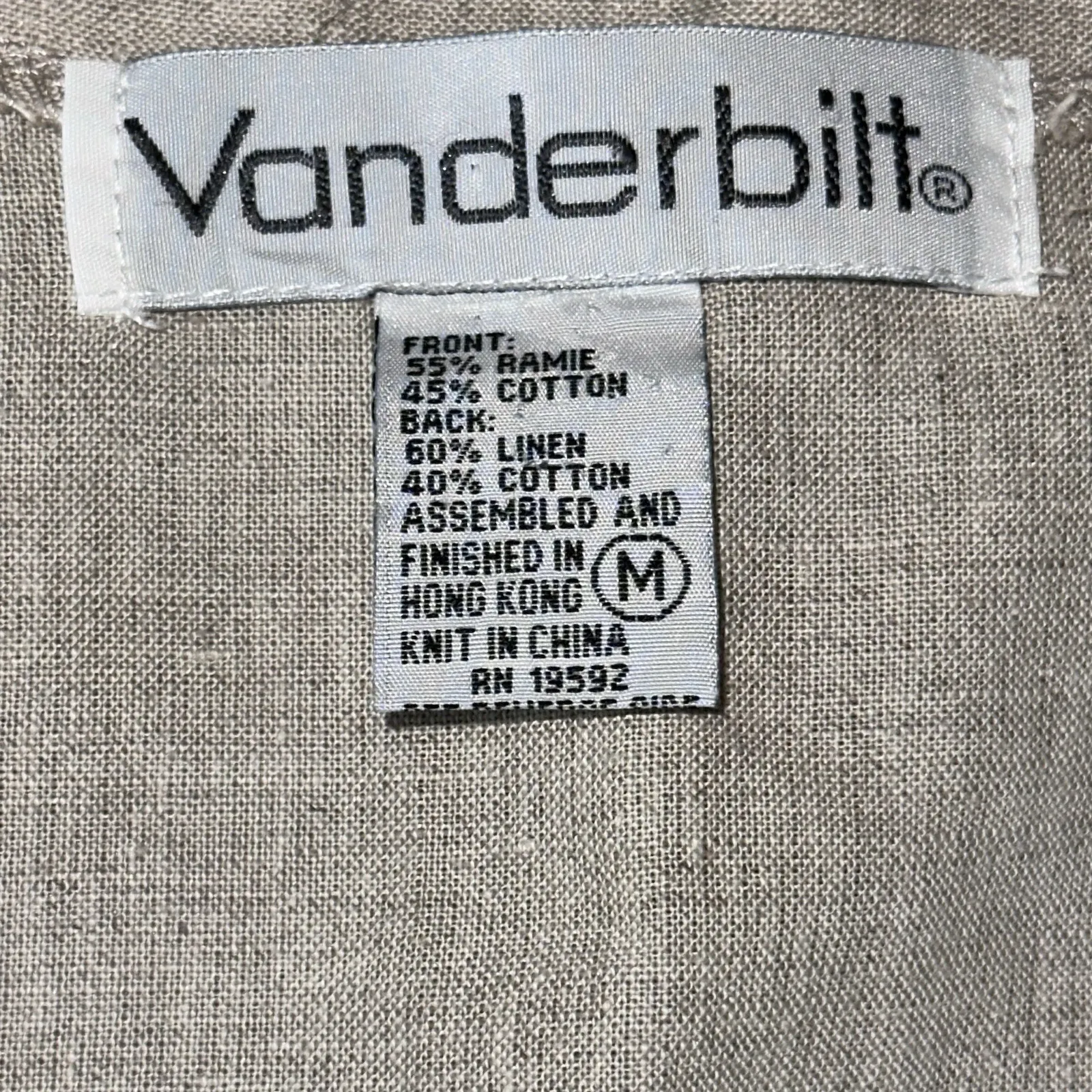 Vintage 90s Y2K Knit Crochet Vest Stripe Linen Cottagecore Granny Coquette Med - Image 6