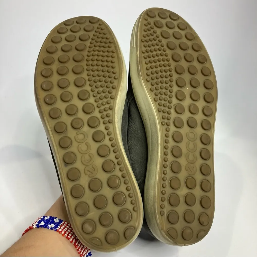 Ecco  soft Nubuck bootie gray leather size‎ 40 - Image 5