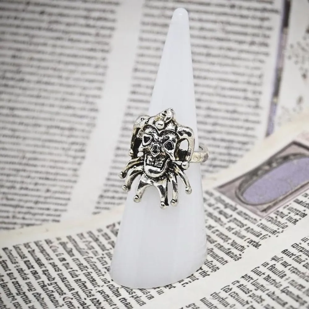Clown Joker Ring Silver - Image 2