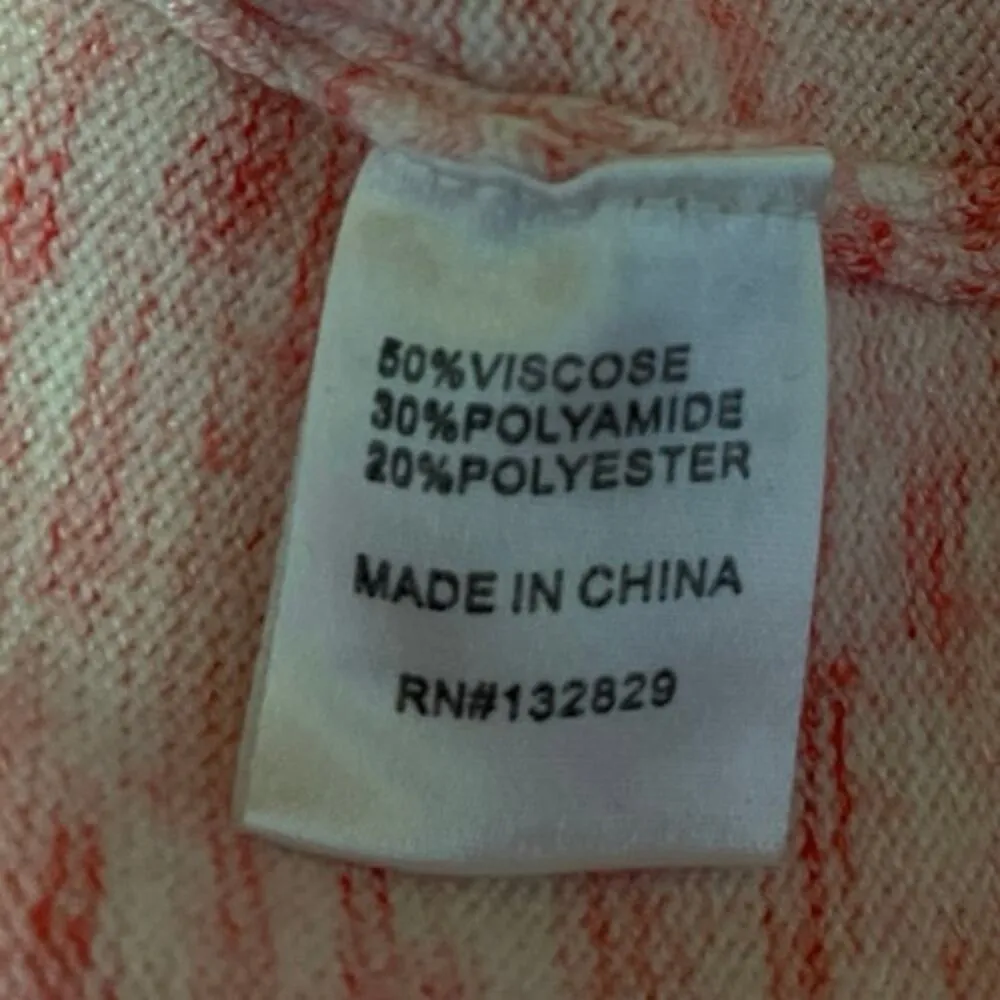 Superdown Kai Pink Long Sleeve Asymmetric Button Front Cropped Sweater Top Sz M - Image 5