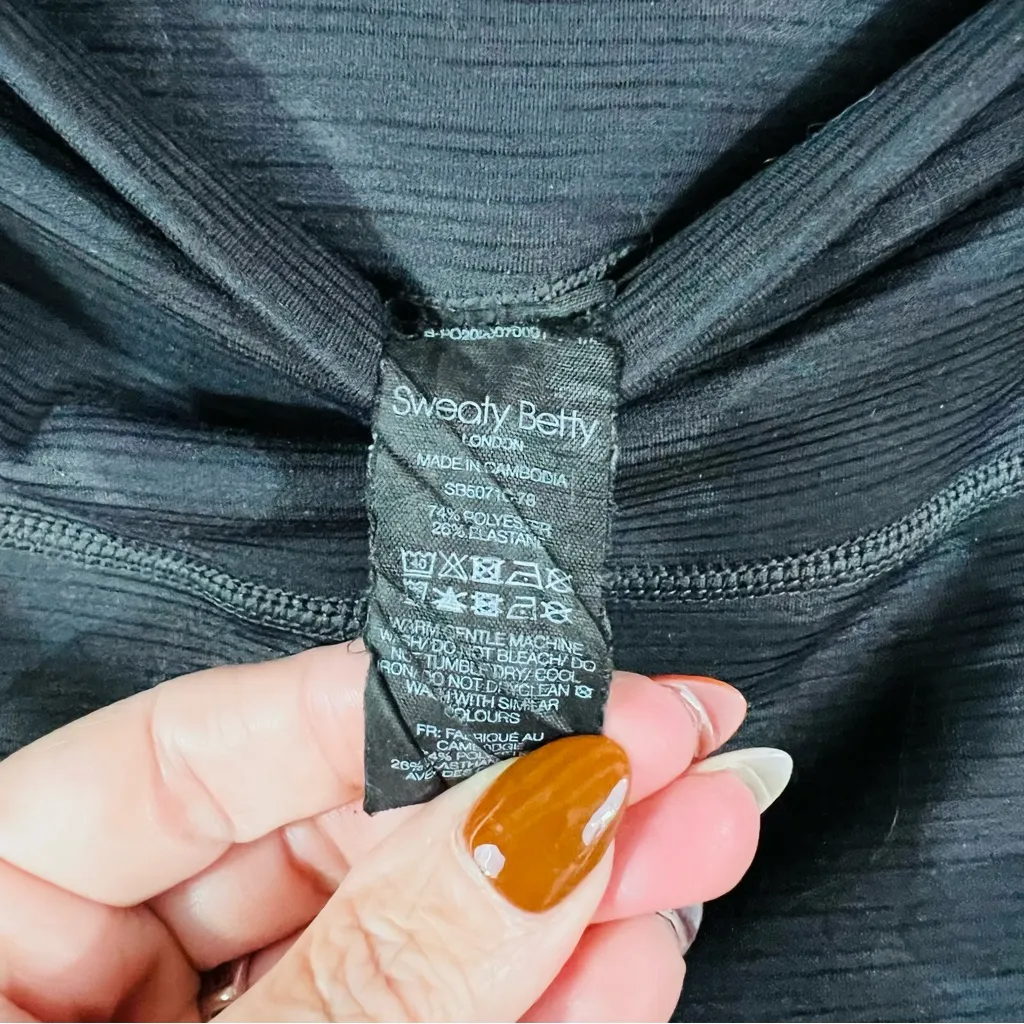 Sweaty Betty Super Sculpt 7/8 Leggings in Charcoal Camo Size S - Image 11