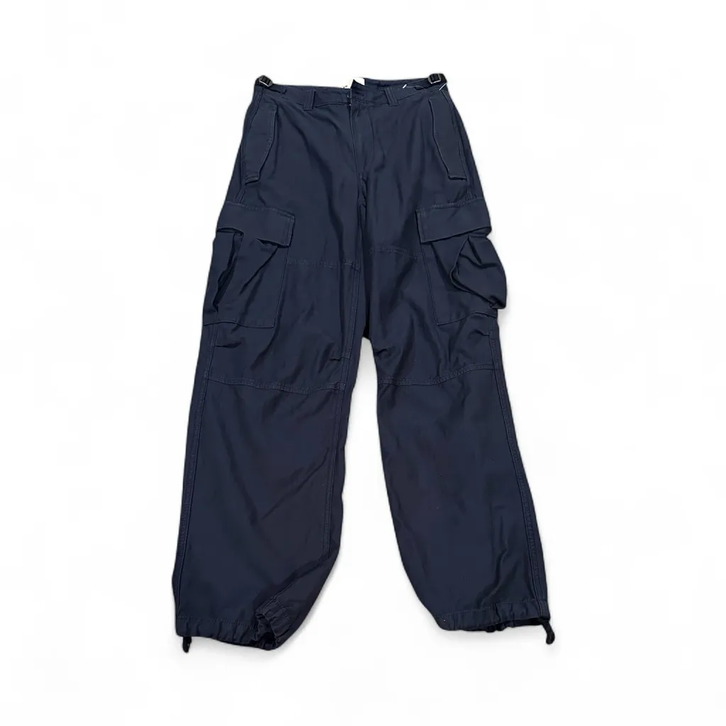 TNA aritiza navy barrel cargo jogger high rise pants 4 Blue - Image 3