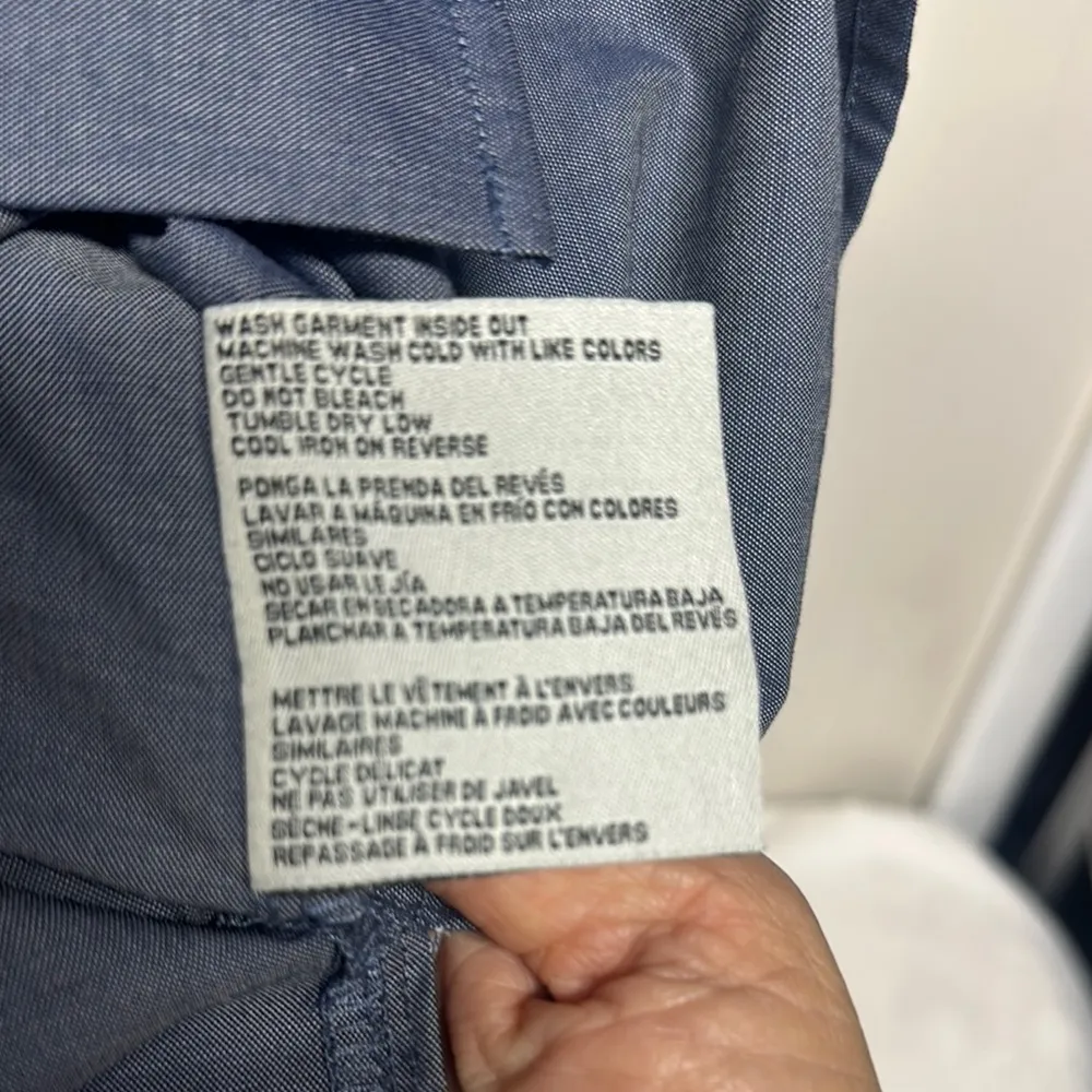 Simply Noelle Blue Button Down Shirt with Relaxed Fit - Image 5