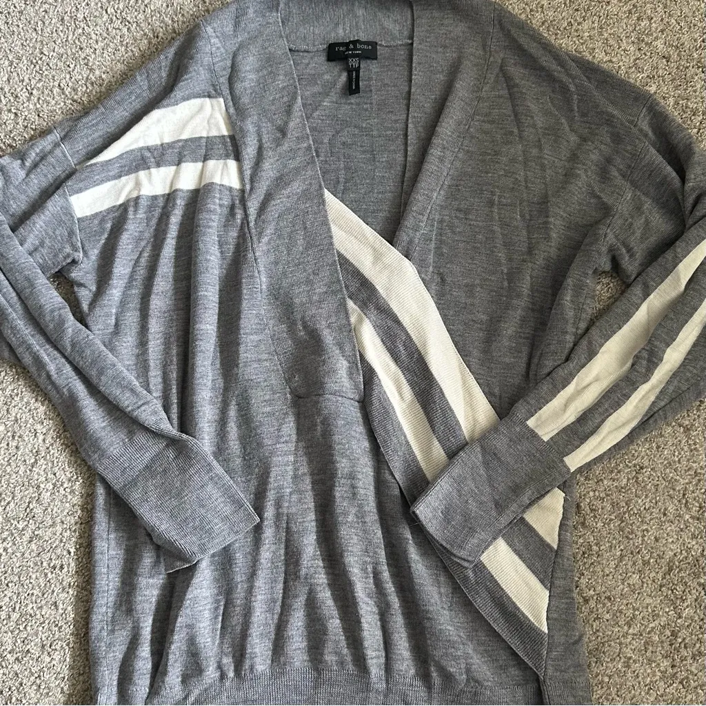 Rag & Bone Grey Grace Merino Wool Sweater - Image 5