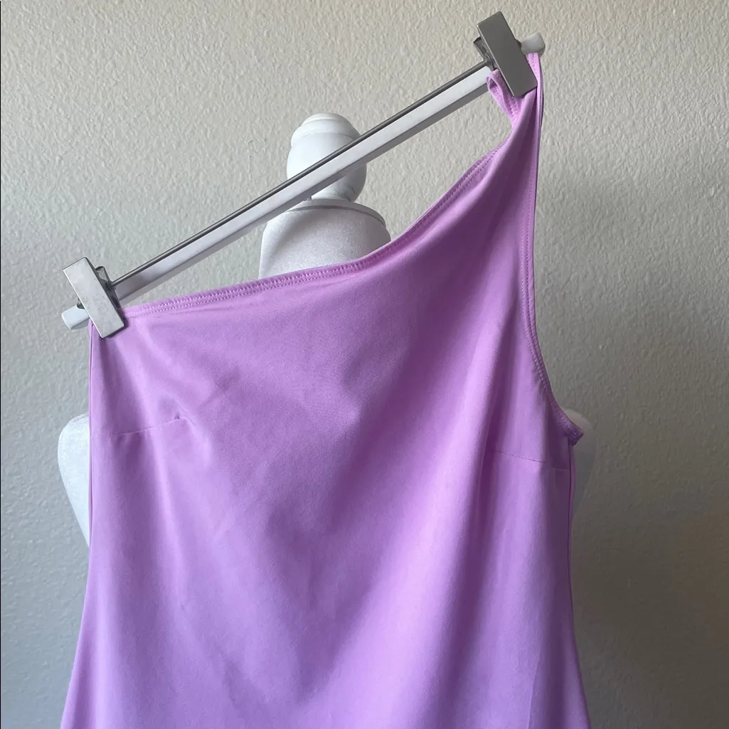 Abercrombie & Fitch One Shoulder Active Traveler Dress Romper Pink XXS - Image 3