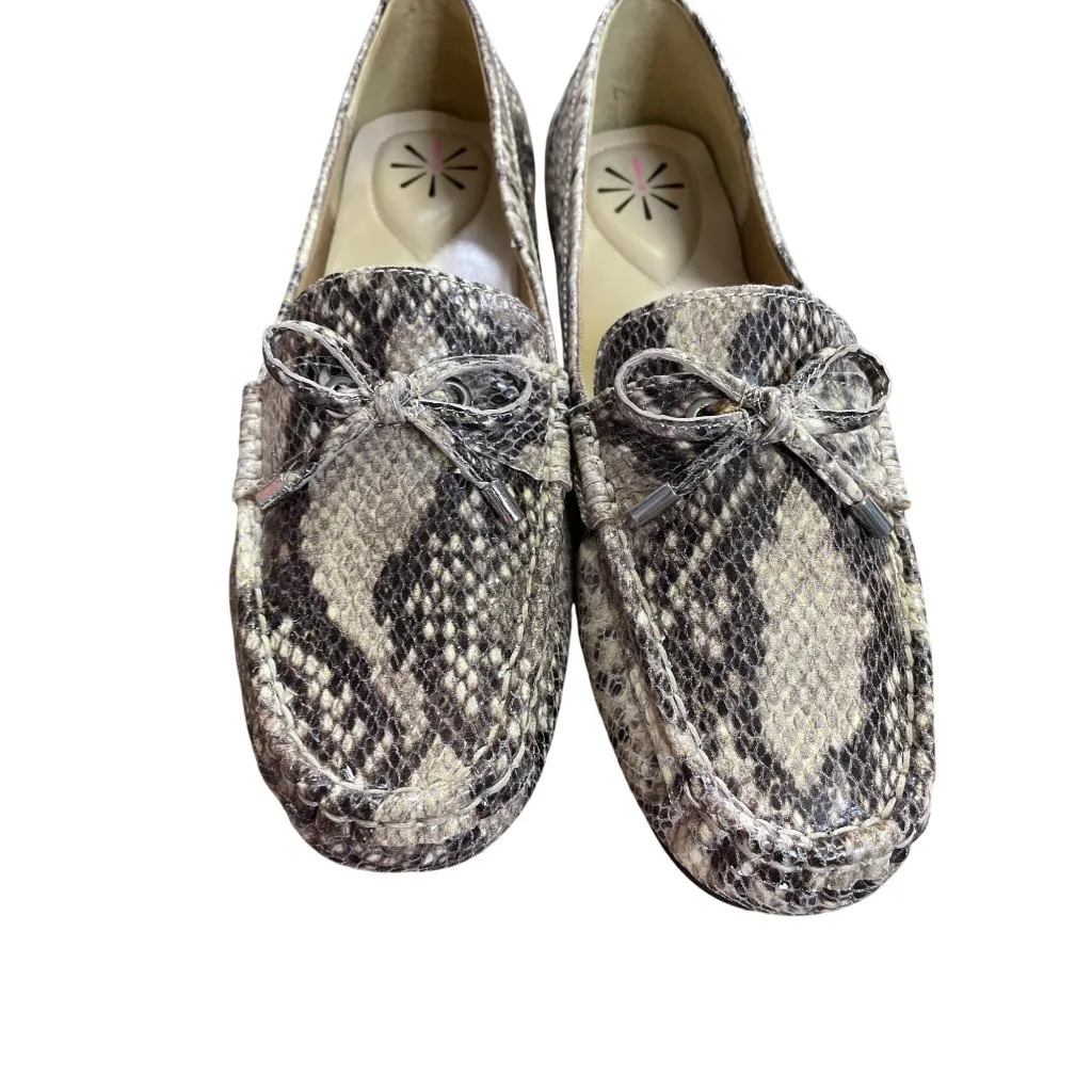 Isaac Mizrahi Womens Croc brown Slip-On Flats Loafers Size 8.5M SKU 8580 - Image 6