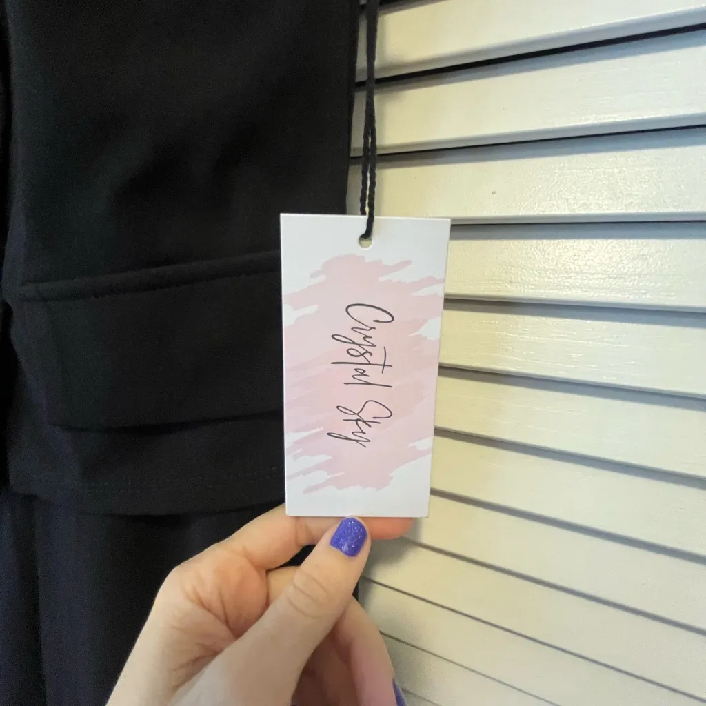 Crystal Sky Chic Black Button - Image 5