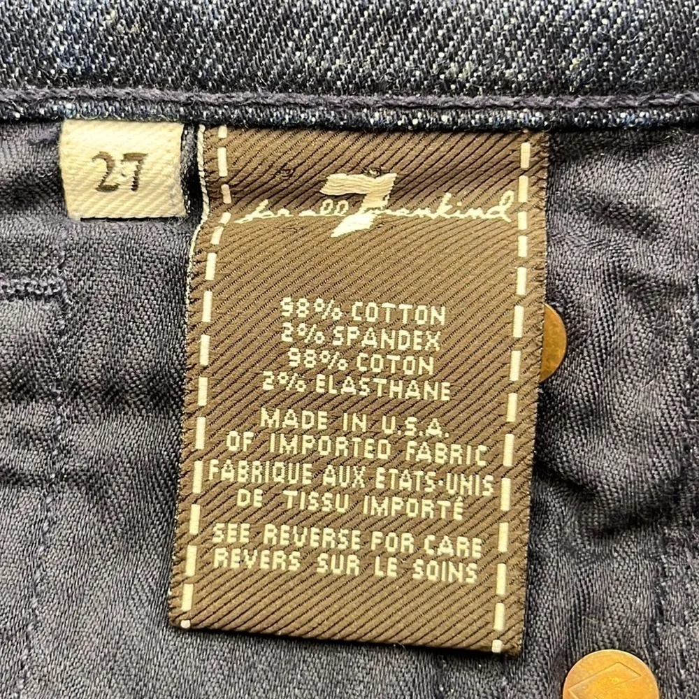 7 For All Mankind Capri Mid Rise Dojo Size 27 - Image 10